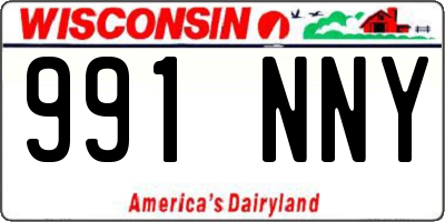 WI license plate 991NNY