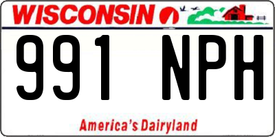 WI license plate 991NPH