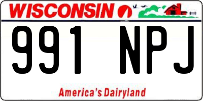 WI license plate 991NPJ
