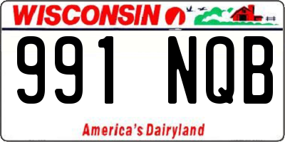 WI license plate 991NQB