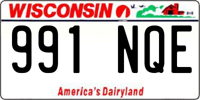 WI license plate 991NQE