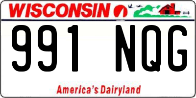 WI license plate 991NQG