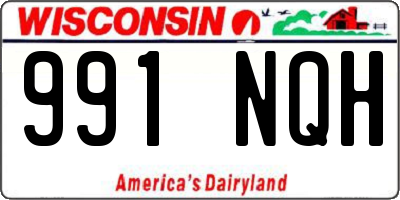 WI license plate 991NQH