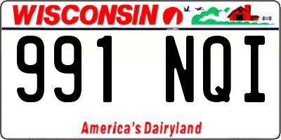 WI license plate 991NQI