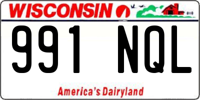 WI license plate 991NQL