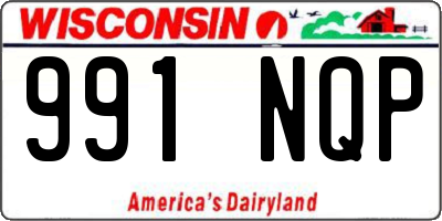 WI license plate 991NQP