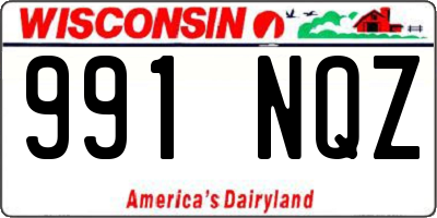 WI license plate 991NQZ