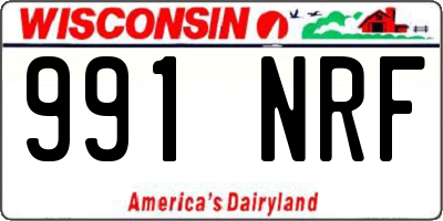 WI license plate 991NRF