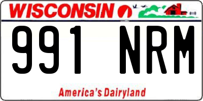 WI license plate 991NRM