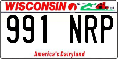 WI license plate 991NRP