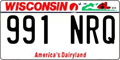WI license plate 991NRQ
