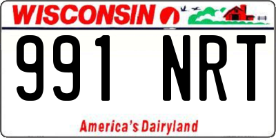 WI license plate 991NRT