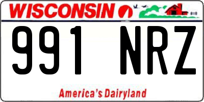 WI license plate 991NRZ