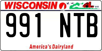 WI license plate 991NTB
