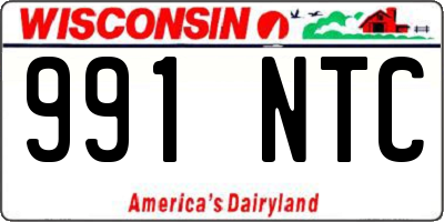 WI license plate 991NTC
