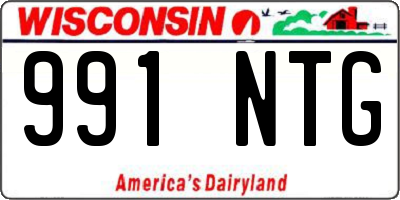WI license plate 991NTG
