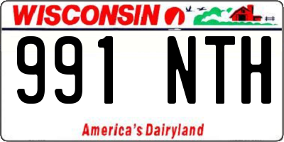 WI license plate 991NTH