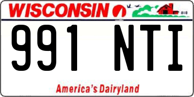 WI license plate 991NTI