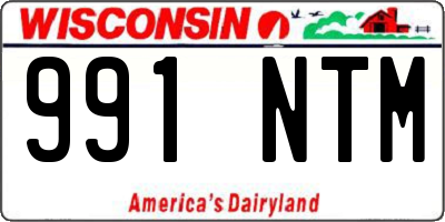 WI license plate 991NTM