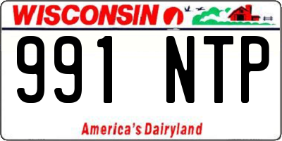 WI license plate 991NTP