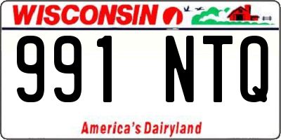 WI license plate 991NTQ