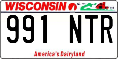 WI license plate 991NTR