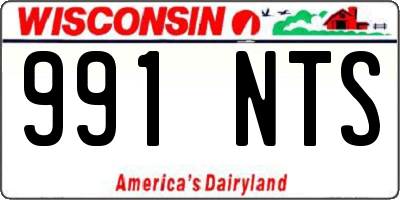 WI license plate 991NTS