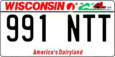 WI license plate 991NTT