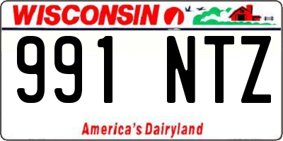 WI license plate 991NTZ