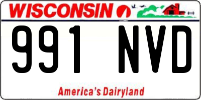 WI license plate 991NVD