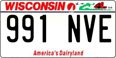 WI license plate 991NVE