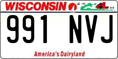 WI license plate 991NVJ