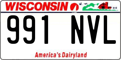 WI license plate 991NVL