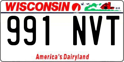 WI license plate 991NVT