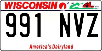 WI license plate 991NVZ