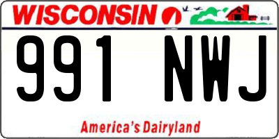 WI license plate 991NWJ