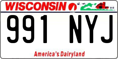 WI license plate 991NYJ