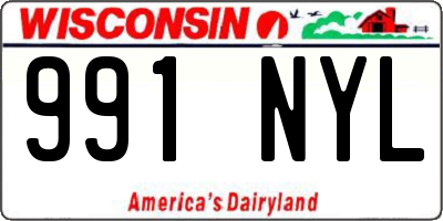 WI license plate 991NYL