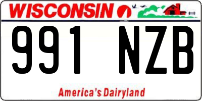 WI license plate 991NZB