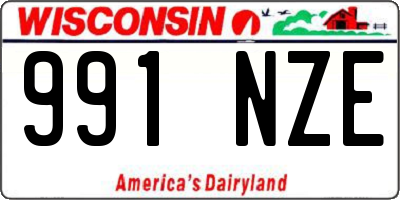 WI license plate 991NZE