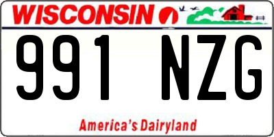 WI license plate 991NZG