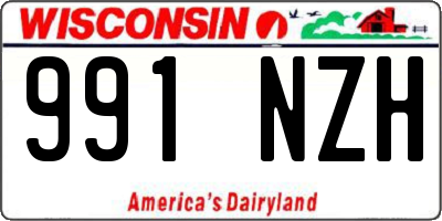 WI license plate 991NZH