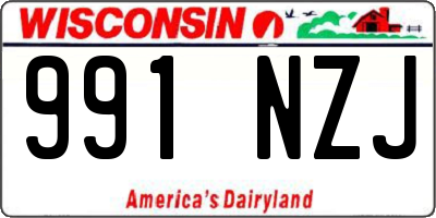 WI license plate 991NZJ