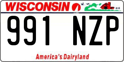 WI license plate 991NZP