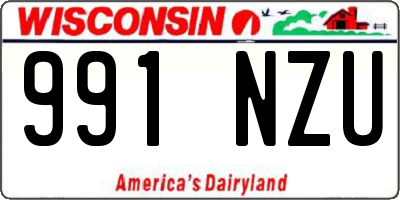 WI license plate 991NZU