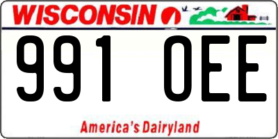 WI license plate 991OEE