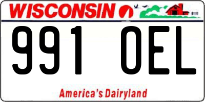 WI license plate 991OEL