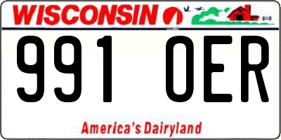 WI license plate 991OER