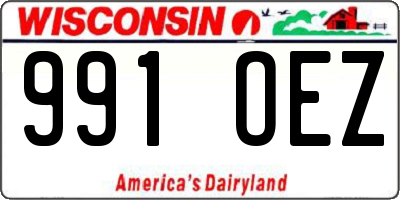 WI license plate 991OEZ