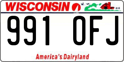 WI license plate 991OFJ